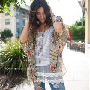 Grace &  Lace Top Extender Stripped Top